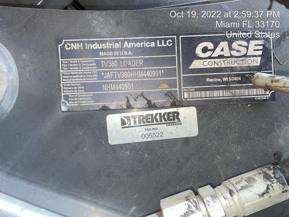 2018 CASE TV380