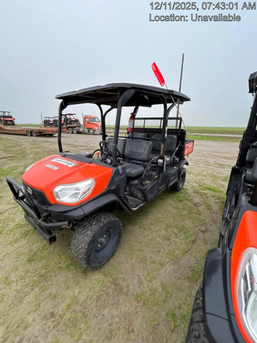 2022 Kubota RTV-X1140W-H Plastic Canopy, Windshield Acrylic Clear, LED Strobe Light, Wire Harness Kit, Back up Alarm