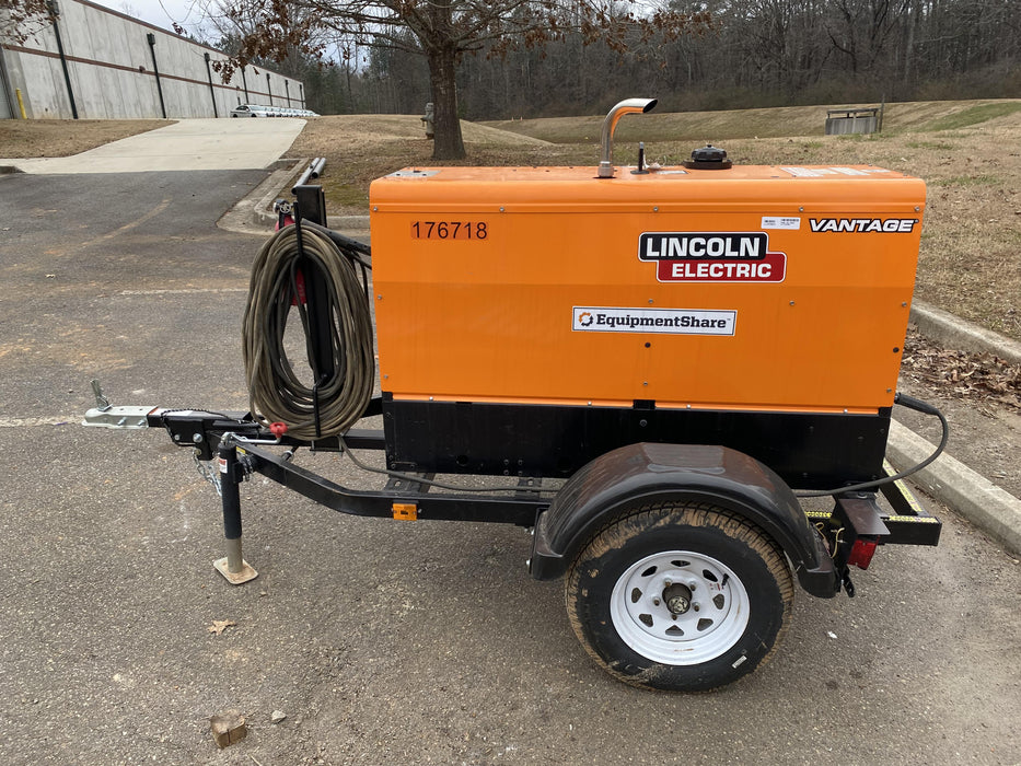 2021 Lincoln Electric Vantage 322 Vantage 322 Ready Pak 3 w/ Decals, ORANGE (includes trailer, cable rack, fender light kit) NO Telematics