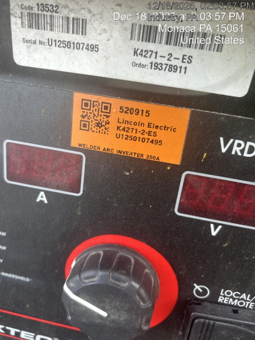 2025 LINCOLN ELECTRIC FLEXTEC 350X