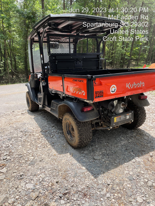 2021 Kubota RTV-X1140W-H Plastic Canopy, Windshield Acrylic Clear, LED Strobe Light, Wire Harness Kit, Back up Alarm