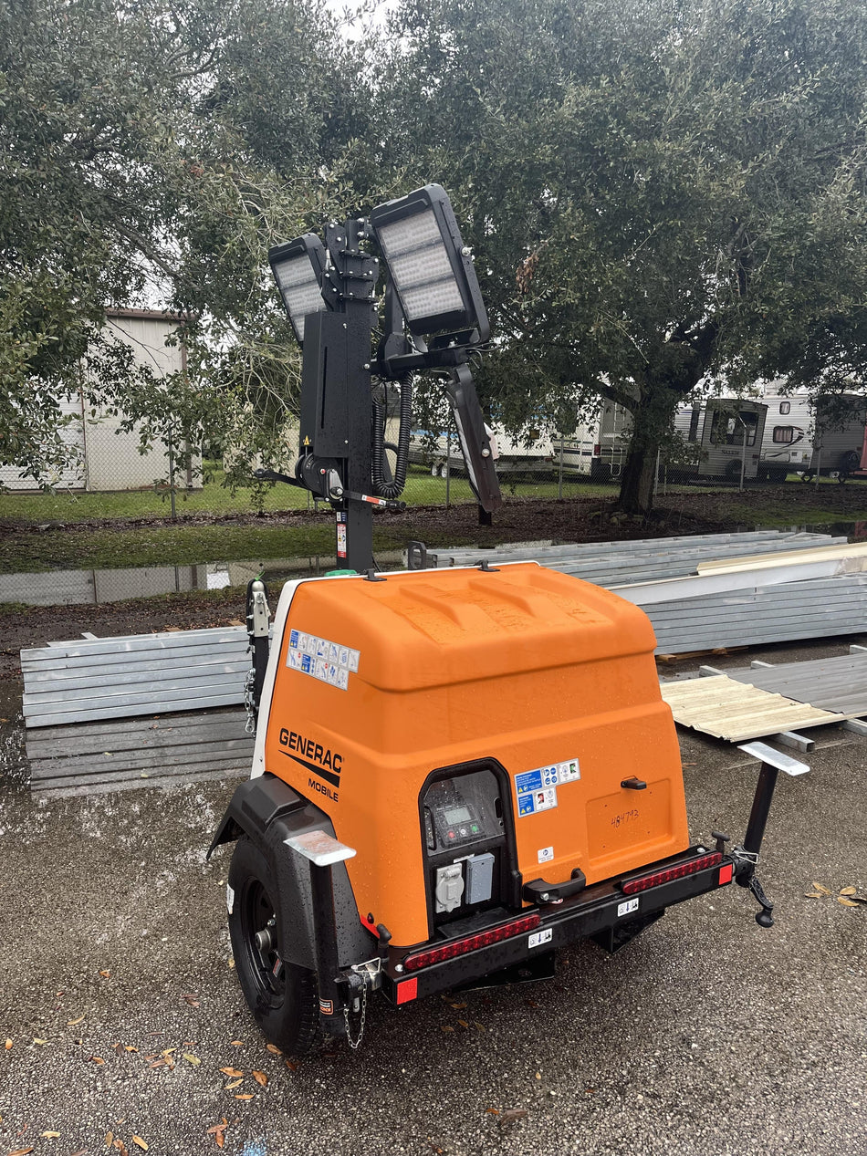 2025 Generac MLT6SMDS Diesel, Mitsubishi / Final Tier 4 Engine, 10.5 HP @ 1800 RPM, (4) 320W G4 LED's, Brushless Excitation, Capacitor Regulated, Vertical Mast, Manual Winch, 5kW Export Power, Power Zone Auto Light Controller