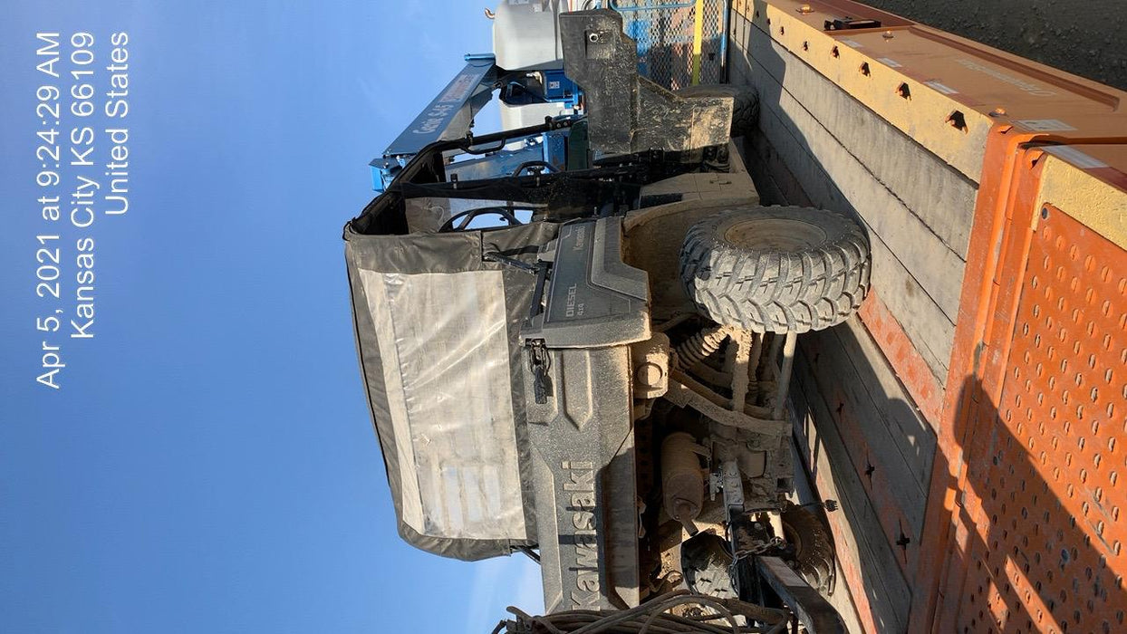 Kawasaki Mule PRO-DXT Standard Options, Backup Alarm, Beacon, Plastic Hard Top, Poly Windshield, Horn Kit