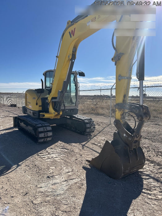 2019 Wacker Neuson ET90 Enclosed Cab, Hybrid Tracks, Long Dipperstick, T4, Hydraulic Thumb w/Manual QC, Buckets: 18/24/36"