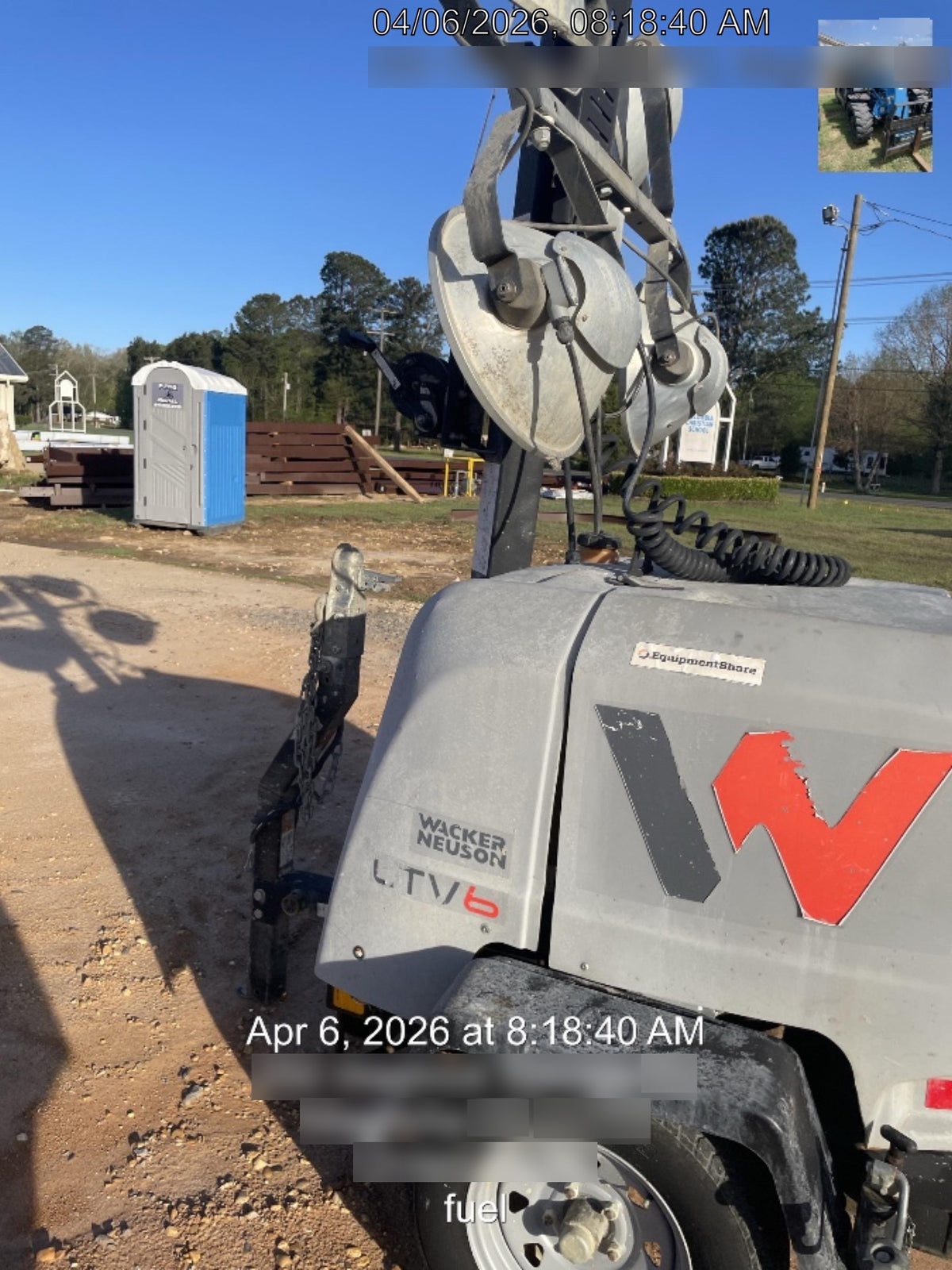 2019 Wacker Neuson LTV6L-MH Standard Options, ES Track Hardware, Fuel Level Sensor