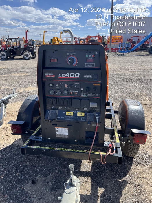 2022 Lincoln Electric LE400 Kubota V1505, Trlr, Cable Rack, Light Kit, ES Decals, T3