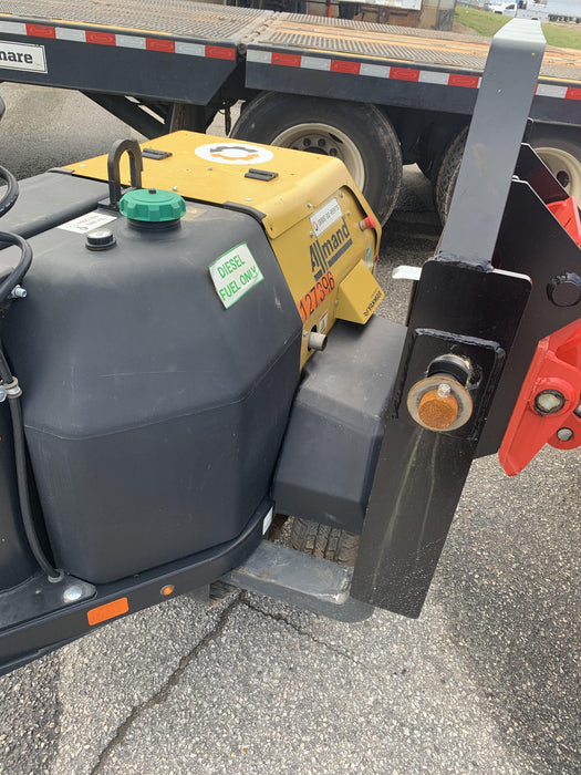 2021 Allmand NLV3GR (4) LED Light Fixture 350W, 23' Vertical Mast, 3kW Prime, Towable, Deep Sea L401, Leveling Jacks, Yanmar T4F 5.8hp