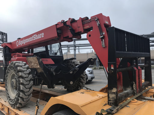 2020 Manitou MTA10055 Cab/Heat/Air, 120 HP, Solid Tires, Work Lights, Lift Hook, Auxiliary Hydraulics w/66" Carriage and 60" Forks