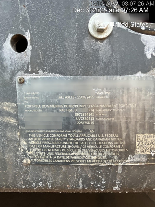 2023 ATLAS COPCO PAC H64 JD