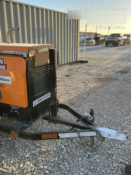 2022 Lincoln Electric LE400 Kubota V1505, Trlr, Cable Rack, Light Kit, ES Decals, T3