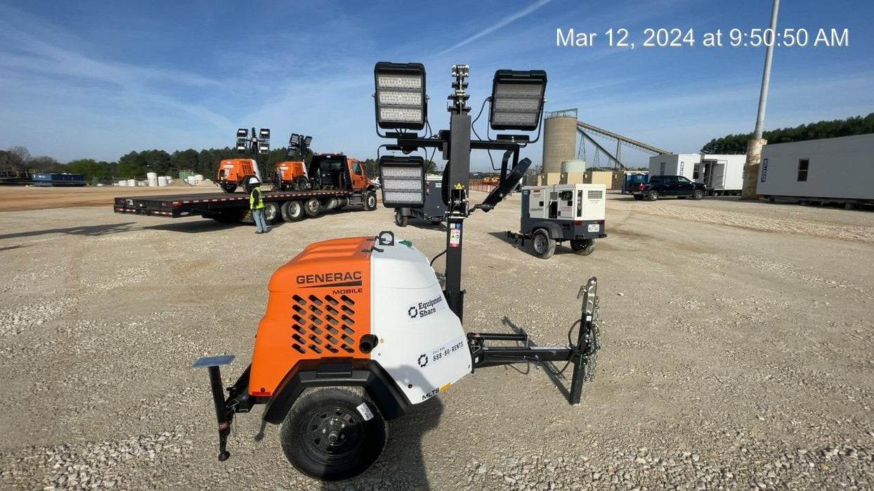 2024 Generac MLT2 Diesel, Flex Switch 120V Input, Powerzone Controller, 
(4) 320W LED Lights, 4kW Generator, 39.9 Gal Fuel Tank, 2" Ball, T3