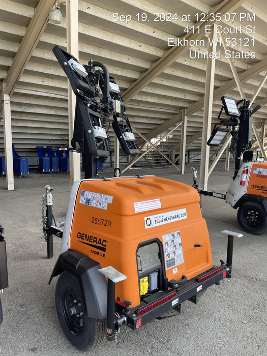 2024 Generac MLT2 Diesel, Flex Switch 120V Input, Powerzone Controller, 
(4) 320W LED Lights, 4kW Generator, 39.9 Gal Fuel Tank, 2" Ball, T3