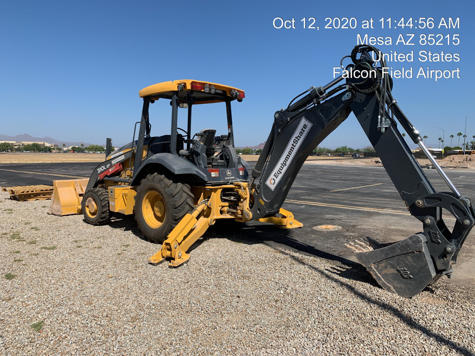 2020 John Deere 310LEP - Extendable Stick Canopy, 4WD, Extendable Stick, Pilot Controls, 2 Way Hydraulics, TAG Manual QC