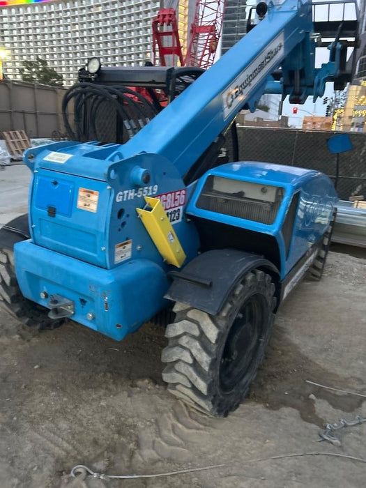 2019 Genie GTH-5519 Canopy, Solid RT Tires, LED Work Lights, Beacon 48" Carriage, 48" Forks