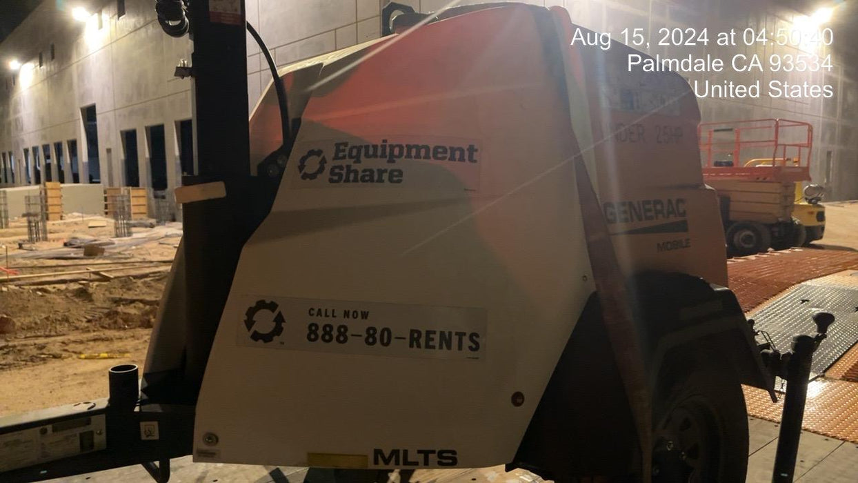 2023 Generac MLT2 Diesel, Flex Switch 120V Input, Powerzone Controller, (4) 320W LED Lights, 4kW Generator, 39.9 Gal Fuel Tank, 2" Ball, T3