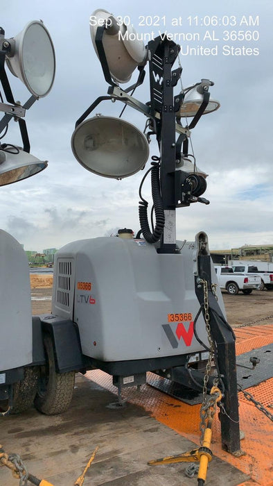 2019 Wacker Neuson LTV6L-MH Wacker Neuson LTV6L Mobile Light Tower w/Fuel Level Sensor Installed