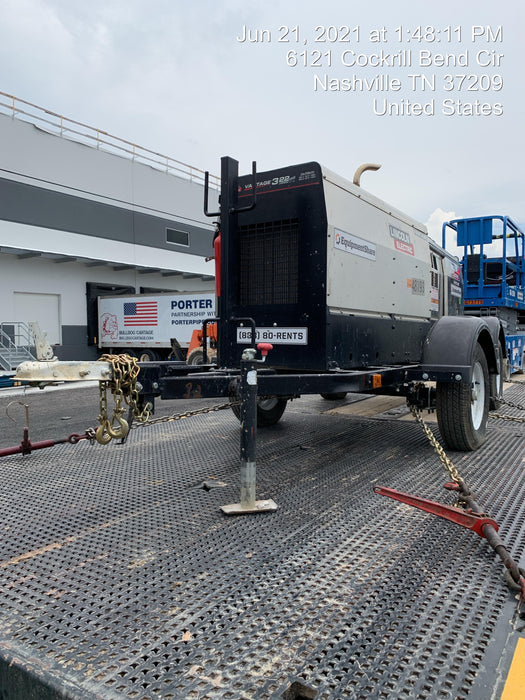 2019 Lincoln Electric Vantage 322 Ready-Pak 3, Two Wheel Trailer, Fender and Light Kit, Cable Rack