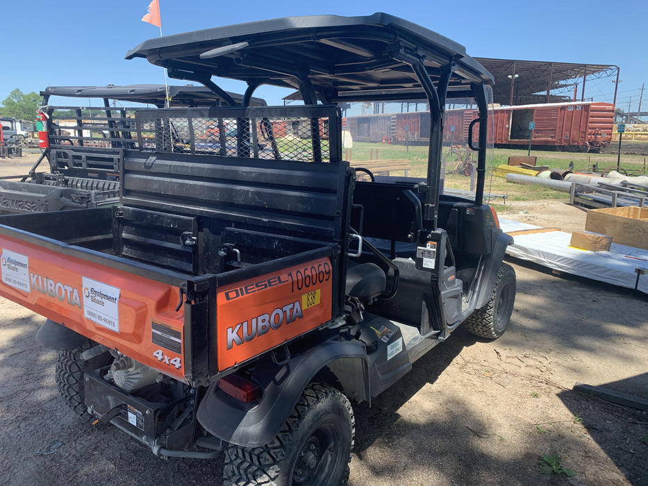 Kubota RTV-X1140W-H Canopy, 4-Seater, Diesel, Windshield Acrylic Clear, Strobe Light, Backup Alarm