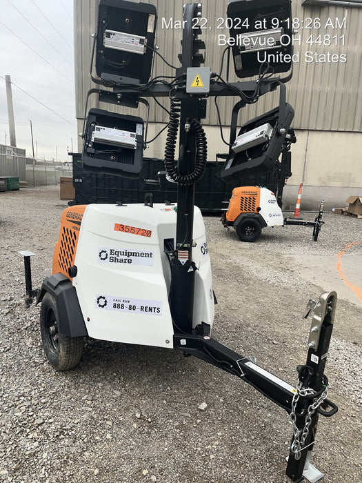 2023 Generac MLT2 Diesel, Flex Switch 120V Input, Powerzone Controller, 
(4) 320W LED Lights, 4kW Generator, 39.9 Gal Fuel Tank, 2" Ball, T3