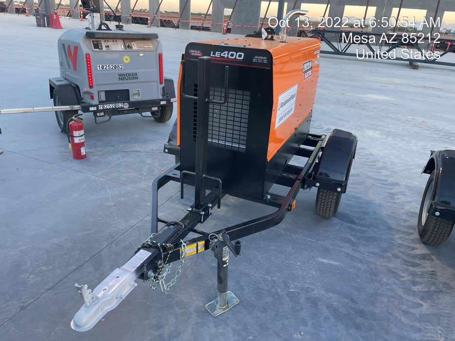 2022 Lincoln Electric LE400 Kubota V1505, Trlr, Cable Rack, Light Kit, ES Decals, T3