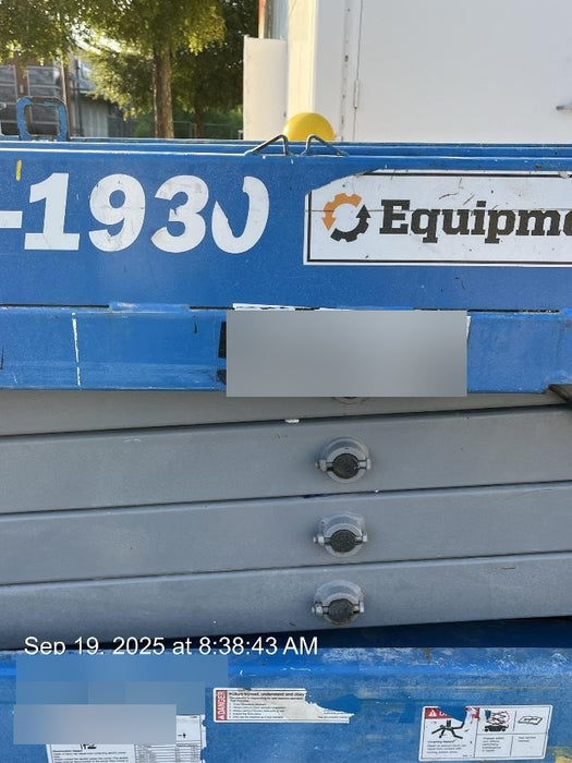 2019 Genie GS-1930 Fixed Rails with Chain Entry