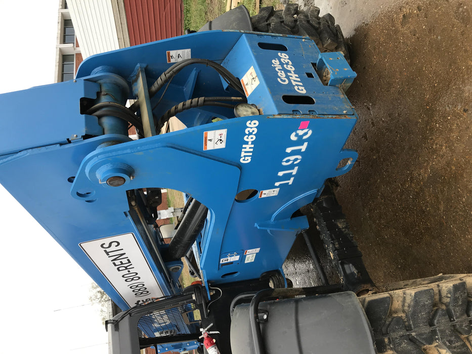 2018 Genie GTH-636 Genie GTH-636 w/Open ROPS, Solid Tires, Work Light/Beacon, 48" Carriage and Forks