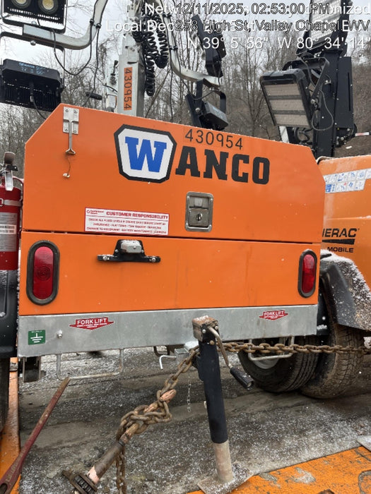 2024 Wanco WLTT-4MM4K Diesel, Deep Sea Controller, Shore Power Plug, Auto Start, (4) 350W LED Floodlights, 4kW Generator, 60 Gal Fuel Tank, 2" Ball, T3