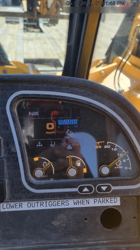 2019 JCB 512-56 Cab/Heat/Air, 109 HP, Solid Tires, STD Worklight, Beacon, Aux Hydraulics, Lifting Eye, Back up Alarm w/66" Carriage/60" Forks