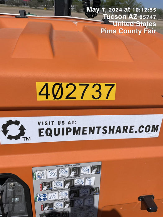 2024 Generac MLT2 Diesel, Flex Switch 120V Input, Powerzone Controller, 
(4) 320W LED Lights, 4kW Generator, 39.9 Gal Fuel Tank, 2" Ball, T3