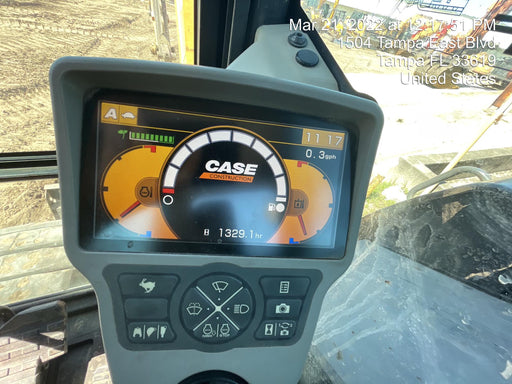 2017 Case CX80C CLOSED CAB, A/C,RUBBER TRACKS PADS,7'-2" ARM,THUMB