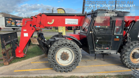 2019 Manitou MTA10055 Cab/Heat/Air, 120 HP, Solid Tires, Work Lights, Lift Hook, Auxiliary Hydraulics w/66" Carriage and 60" Forks