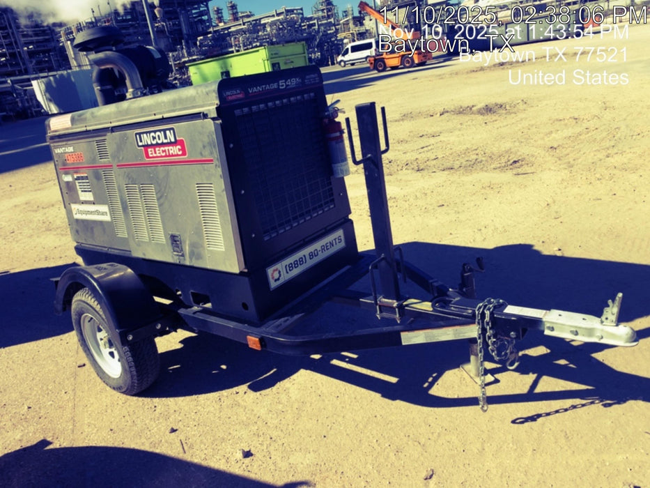 2024 Lincoln Electric Vantage 549X Vantage 549X Ready Pak 3 w/ Telematics & Decals, Stainless (Includes Trailer, Cable Rack, Fender Light Kit), part #K3534-2-RP3MES