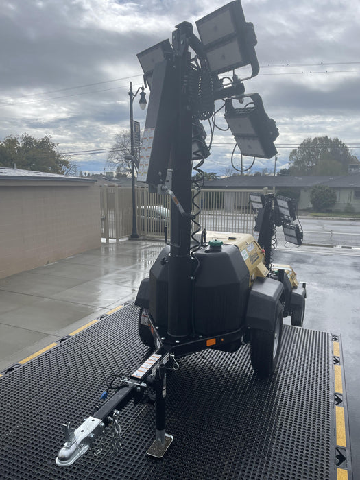 2022 Allmand NLV3GR (4) LED Light Fixture 350W, 23' Vertical Mast, 3kW Prime, Towable, ES Decals, T3