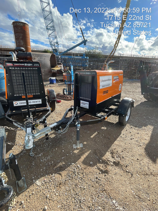 2021 Lincoln Electric Vantage 322 Vantage 322 Ready Pak 3 w/ Decals, ORANGE (includes trailer, cable rack, fender light kit) NO Telematics