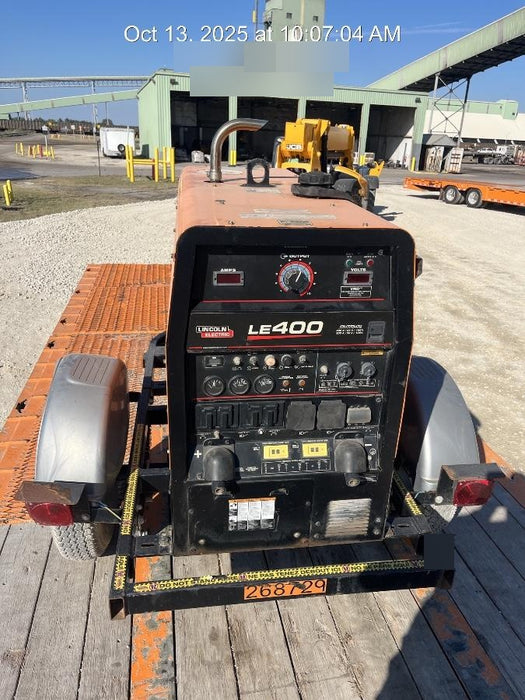 2022 Lincoln Electric LE400 Kubota V1505, Trlr, Cable Rack, Light Kit, ES Decals, T3