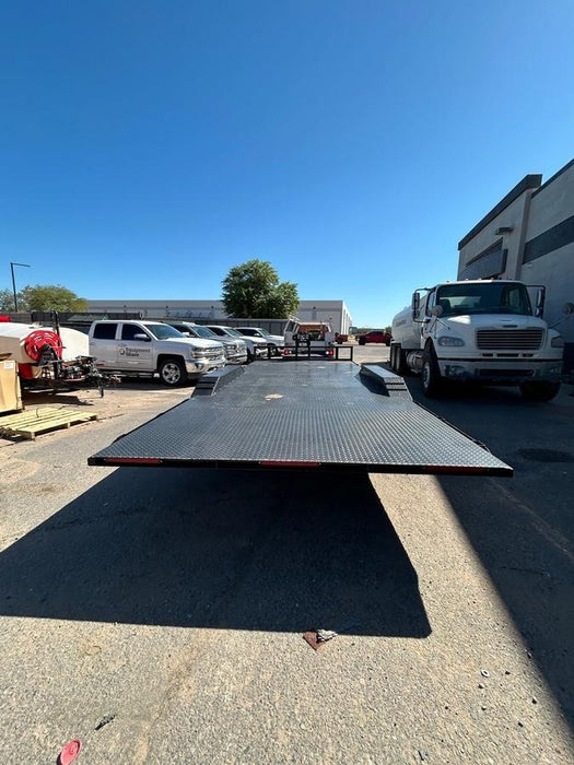 2025 TEXAS PRIDE TRAILERS 21' Lowboy Gravity Tilt Bed 14K Bumper Pull Trailer