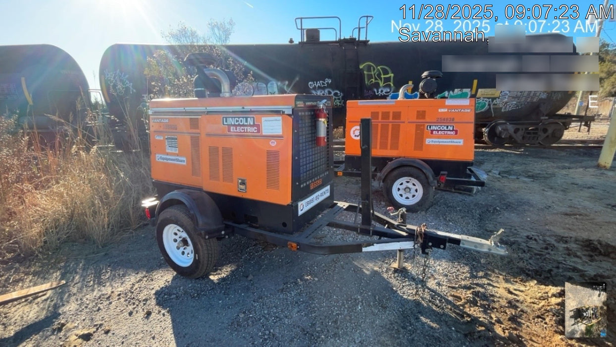 2021 Lincoln Electric Vantage 549X Ready Pak 3, ORANGE (includes trailer, cable rack, fender light kit)