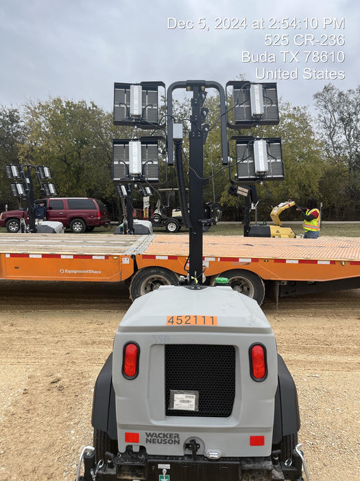 2024 Wacker Neuson LTT4 Diesel, Kohler KDW702, Deep Sea Controller, Auto Start, LED 320W, Bypass Outlet, T3