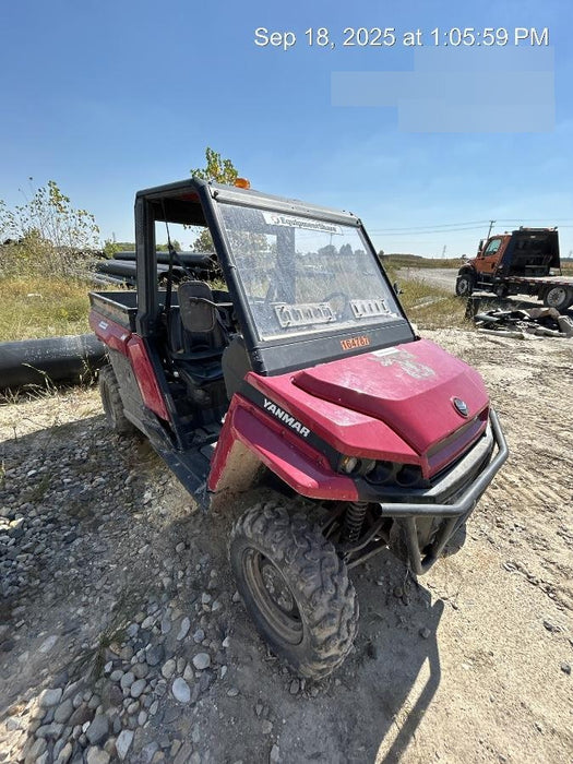 2021 Yanmar YU1000 Canopy, Steel Wheel, Poly WindShield, Beacon, Backup Alarm