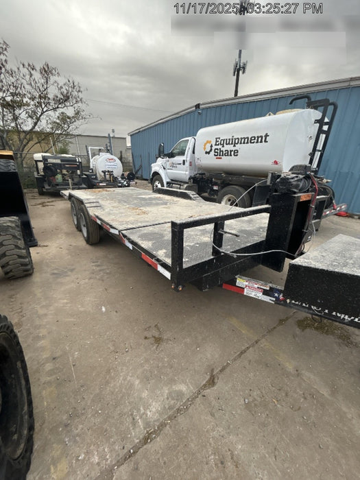 2024 TEXAS PRIDE TRAILERS 21' Lowboy Gravity Tilt Bed 14K Bumper Pull Trailer