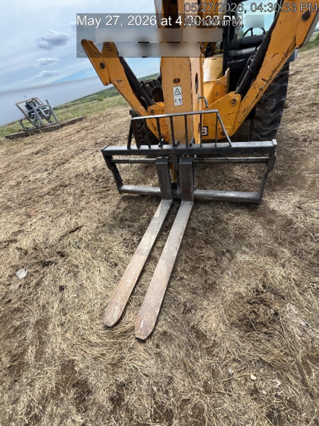 2019 JCB 512-56 109 HP w/Open ROPS, Beacon, Aux Hydraulics, Worklights, Solid Tires 60" Carriage/Forks