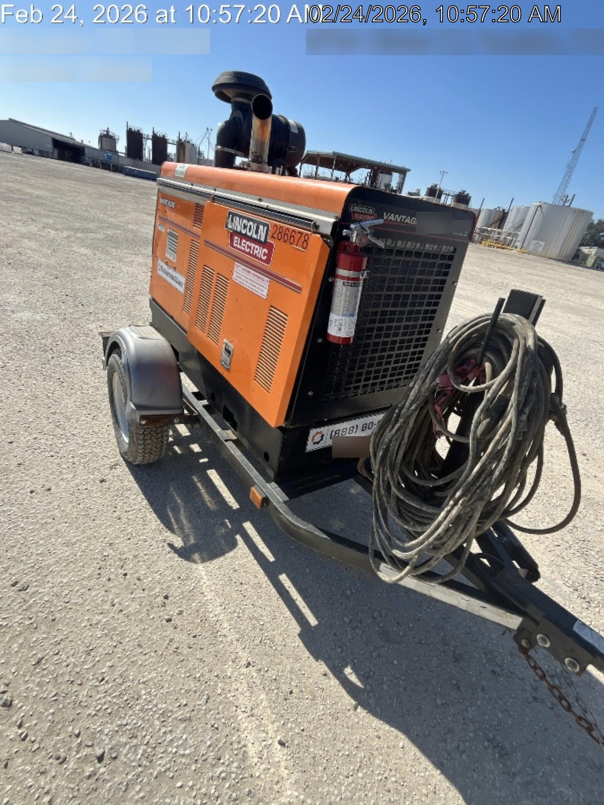 2022 Lincoln Electric Vantage 549X Crosslink Technology, Trailer Mounted, ES Decals, T3