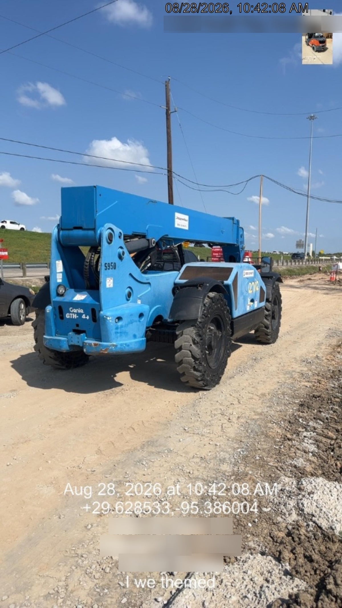 2017 Genie GTH-844 Genie GTH-844, Solid Tires, 60" carriage/forks, Open ROPS, Work Lights