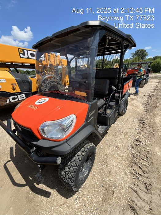 2022 Kubota RTV-X1140W-H Plastic Canopy, Windshield Acrylic Clear, LED Strobe Light, Wire Harness Kit, Back up Alarm