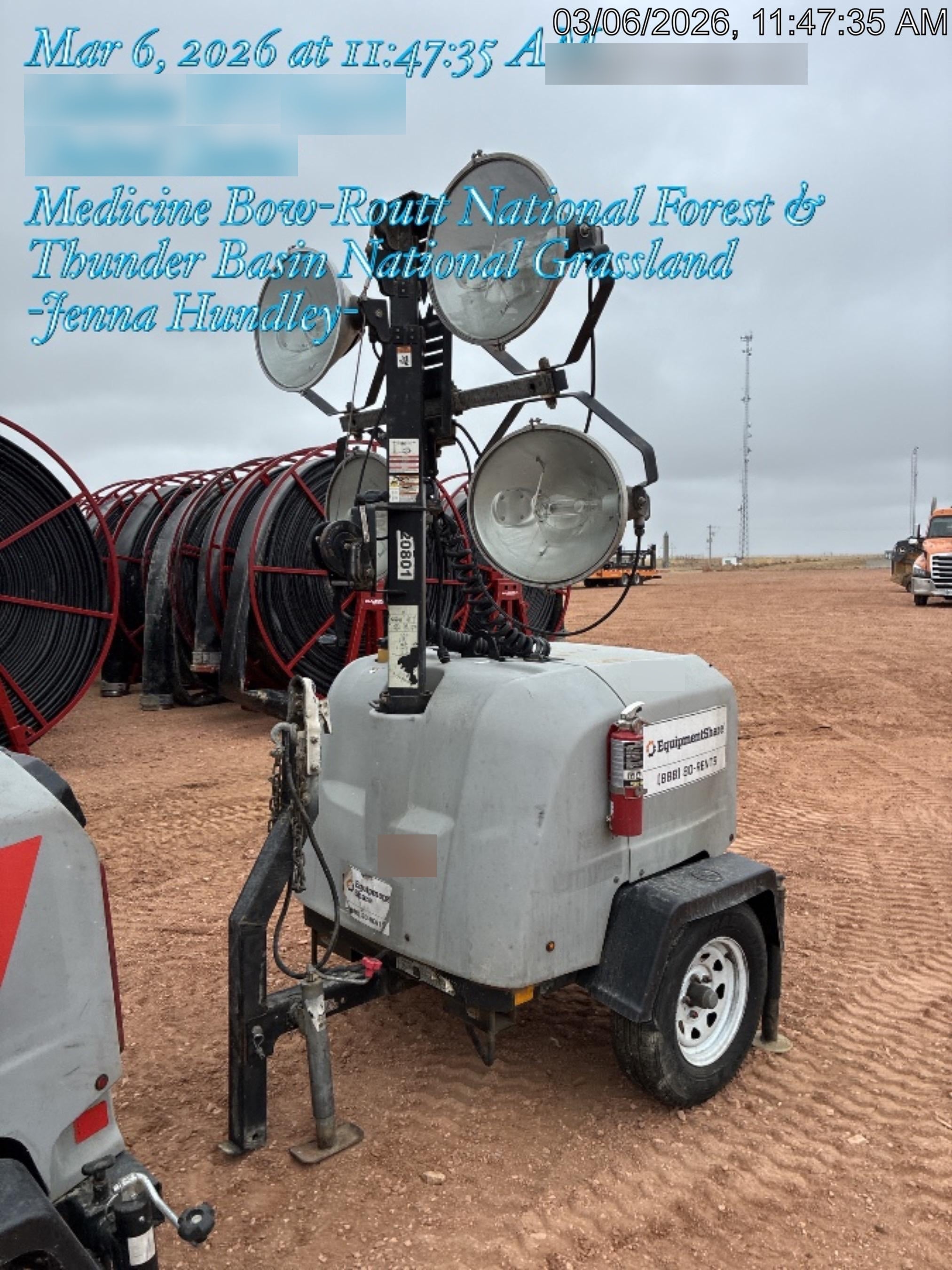 2018 Wacker Neuson LTV6L-MH Wacker Neuson LTV6L Mobile Light Tower w/Fuel Level Sensor Installed