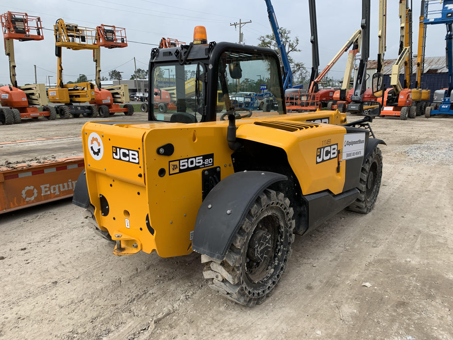 2020 JCB 505-20TC Canopy, Solid Tires, Work Lights, Beacon, Aux Hydraulics, Back up Alarm, ES Decals