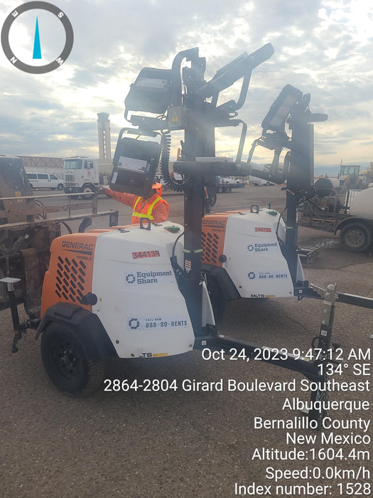 2023 Generac MLT2 Diesel, Flex Switch 120V Input, Powerzone Controller, (4) 320W LED Lights, 4kW Generator, 39.9 Gal Fuel Tank, 2" Ball, T3