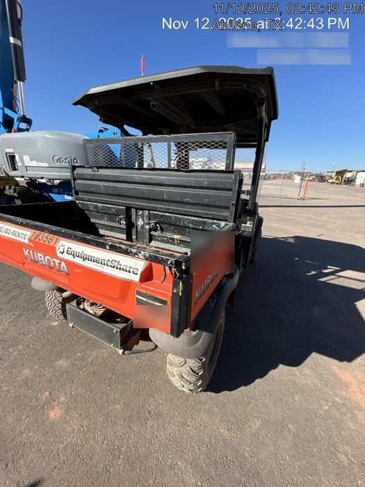 2020 Kubota RTV-X1140W-H 4WD utility cart -LED strobe -Windshield tempered glass -Plastic canopy -Wire harness kit -Backup alarm