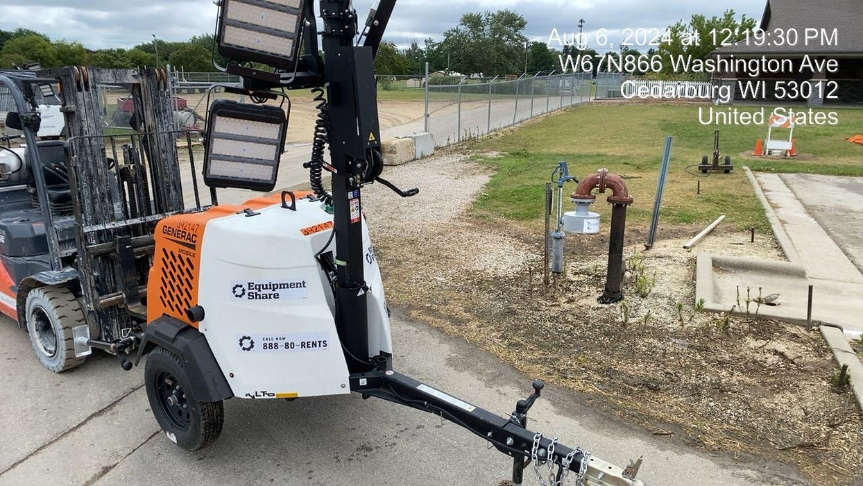 2024 Generac MLT2 Diesel, Flex Switch 120V Input, Powerzone Controller, 
(4) 320W LED Lights, 4kW Generator, 39.9 Gal Fuel Tank, 2" Ball, T3