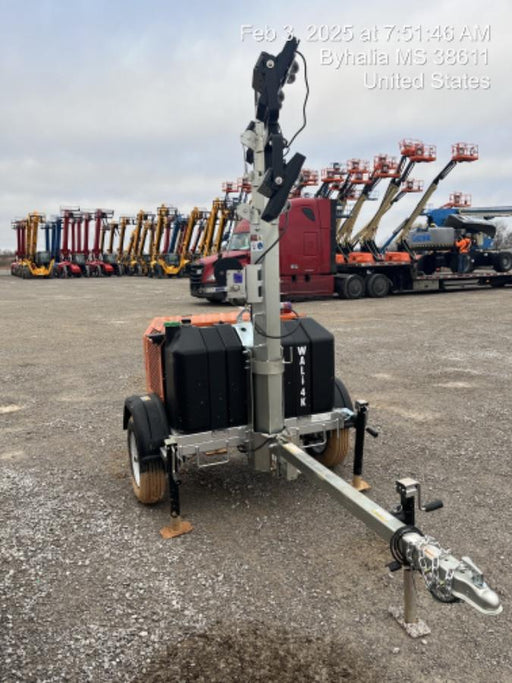 2024 Wanco WLTT-4MM4K Diesel, Mitsubishi L2E, 9.0HP @1800 rpm, Deep Sea Controller, Shore Power Plug, Auto Start, (4) 350W LED Floodlights, 4kW Generator, 60 Gal Fuel Tank, 2" Ball, T3